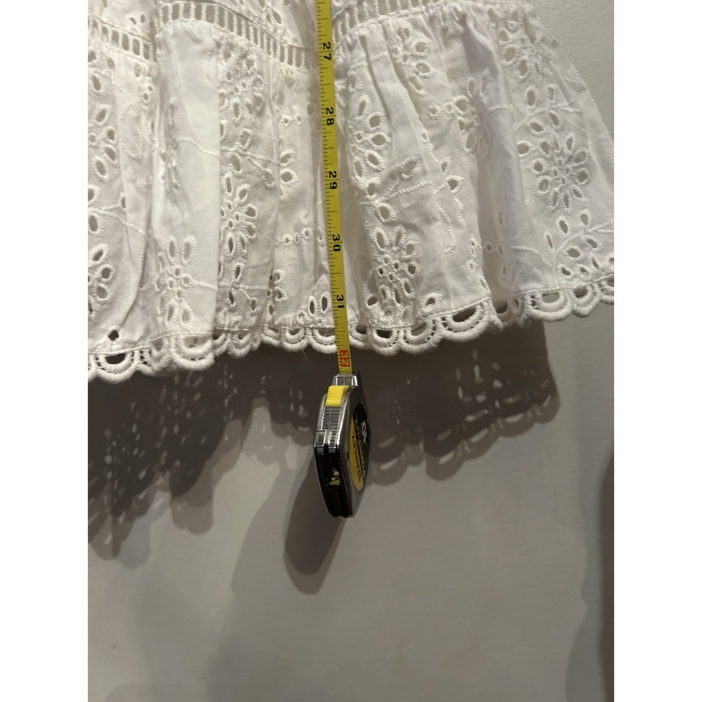 Kavari AU Women's Cotton White Eyelet Dress Size Medium - Picture 14 of 14
